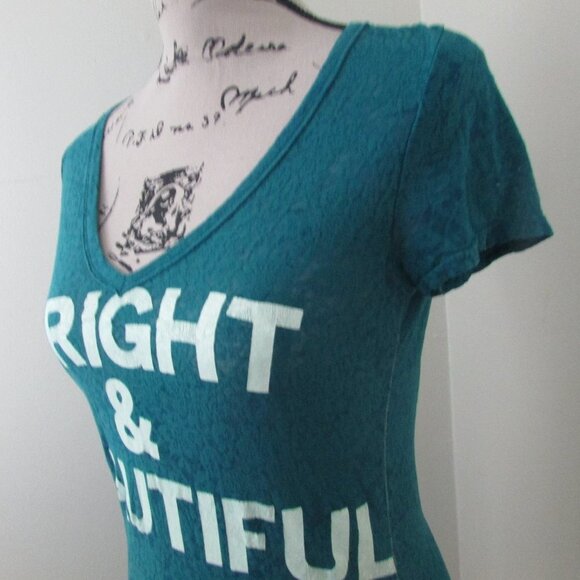 American Eagle Shirt S Green Bright & Beautiful - Picture 8 of 12